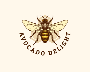 Honey Bee Apiary logo design