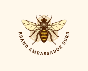 Honey Bee Apiary logo design