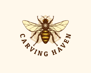 Honey Bee Apiary logo design