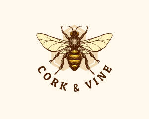 Honey Bee Apiary logo design