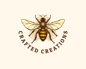 Honey Bee Apiary logo design