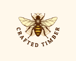 Honey Bee Apiary logo design