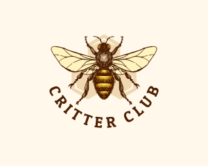 Honey Bee Apiary logo design