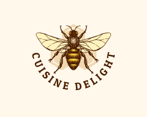 Honey Bee Apiary logo design