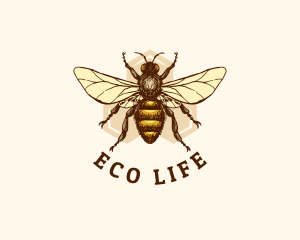 Honey Bee Apiary logo design