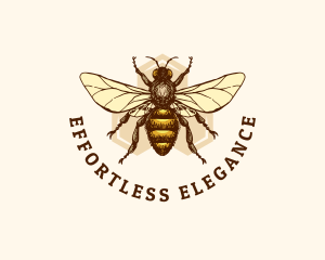 Honey Bee Apiary logo design