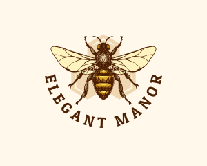 Honey Bee Apiary logo design