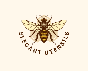 Honey Bee Apiary logo design