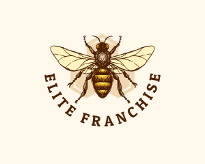 Honey Bee Apiary logo design