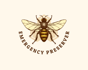 Honey Bee Apiary logo design