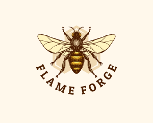 Honey Bee Apiary logo design