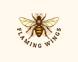 Honey Bee Apiary logo design