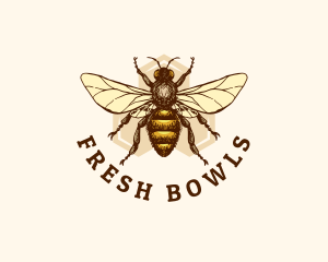 Honey Bee Apiary logo design