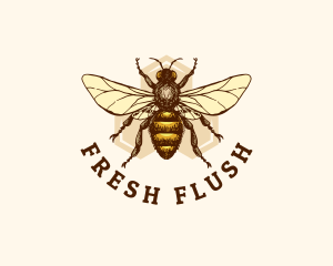 Honey Bee Apiary logo design