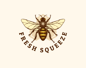 Honey Bee Apiary logo design