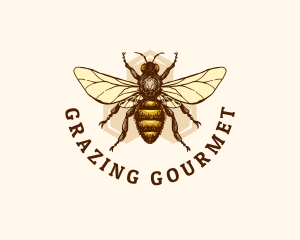 Honey Bee Apiary logo design