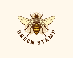 Honey Bee Apiary logo design