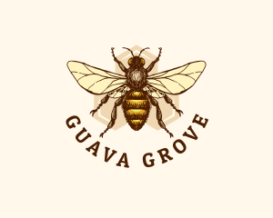 Honey Bee Apiary logo design