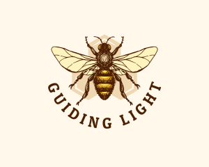 Honey Bee Apiary logo design