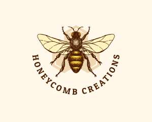 Honey Bee Apiary logo design