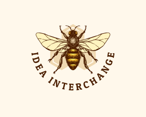 Honey Bee Apiary logo design