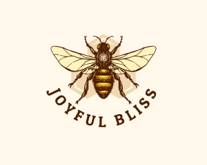 Honey Bee Apiary logo design