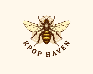 Honey Bee Apiary logo design