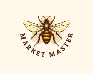 Honey Bee Apiary logo design