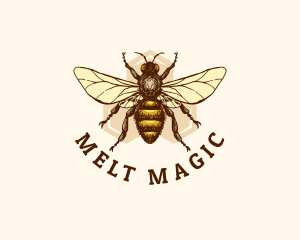 Honey Bee Apiary logo design