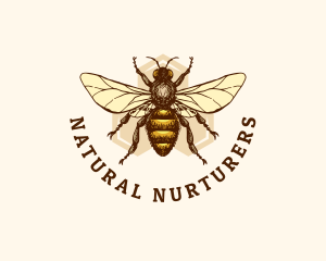 Honey Bee Apiary logo design