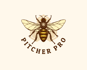 Honey Bee Apiary logo design