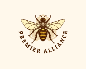 Honey Bee Apiary logo design