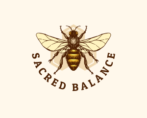 Honey Bee Apiary logo design