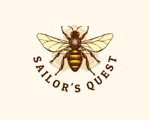 Honey Bee Apiary logo design