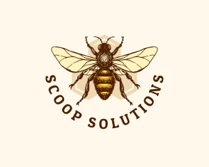 Honey Bee Apiary logo design