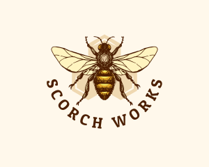 Honey Bee Apiary logo design