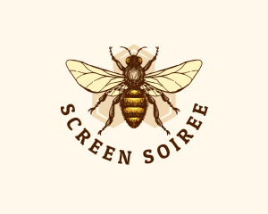 Honey Bee Apiary logo design