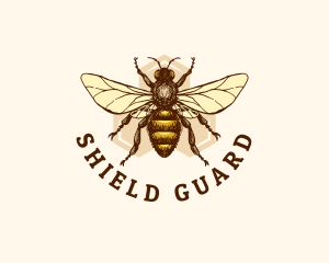 Honey Bee Apiary logo design