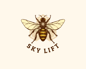 Honey Bee Apiary logo design