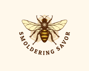 Honey Bee Apiary logo design