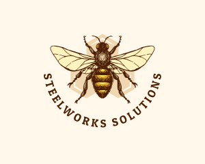 Honey Bee Apiary logo design