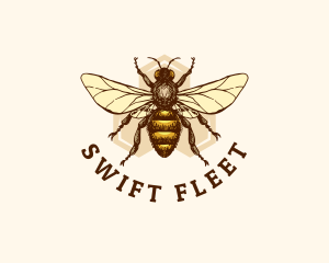 Honey Bee Apiary logo design