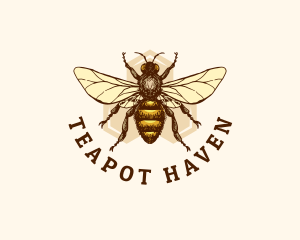 Honey Bee Apiary logo design