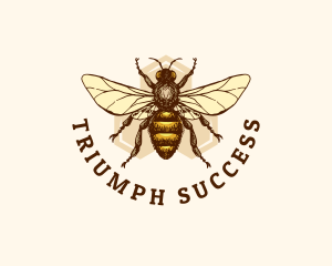 Honey Bee Apiary logo design