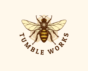 Honey Bee Apiary logo design