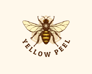 Honey Bee Apiary logo design