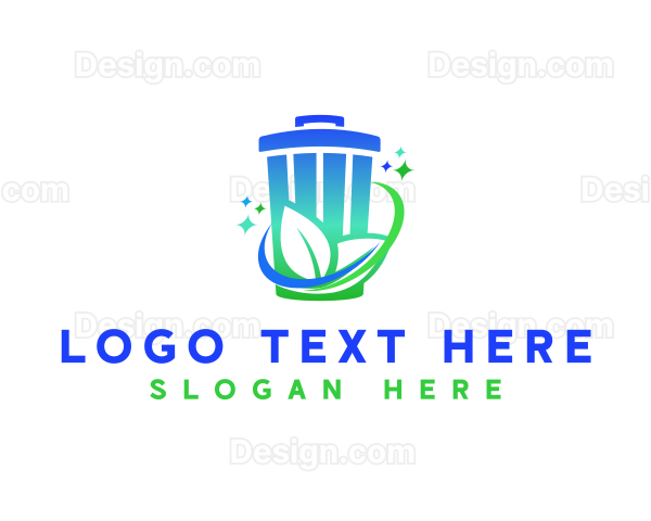 Sustainable Trash Bin Logo