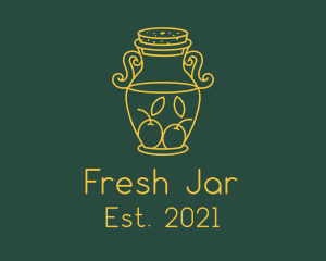 Lemonade Jar Line logo design