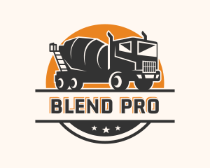 Cement Mixer Truck logo