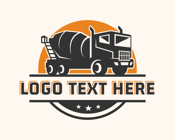 Cement Mixer Truck logo